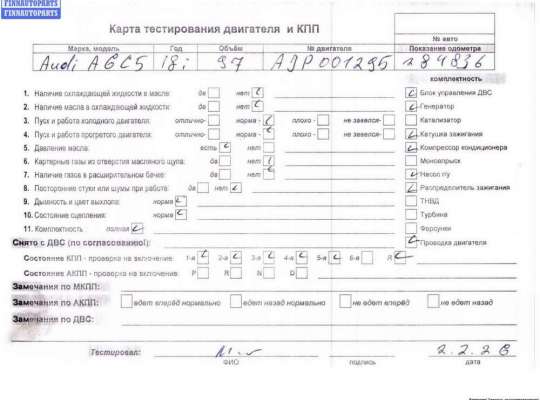 ДВС (Двигатель) на Audi A6 (C5)