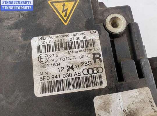 Фара передняя на Audi A4 (8E/8H, B7)