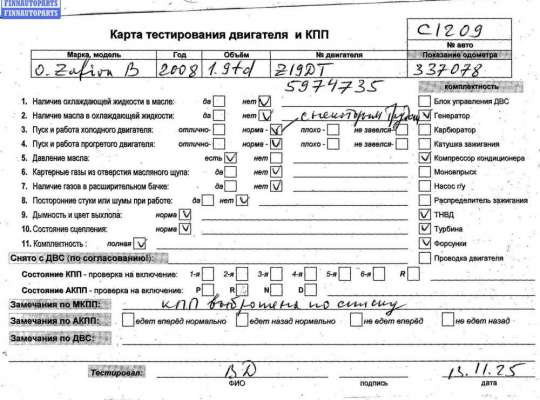 купить Двигатель (ДВС) на Opel Zafira B (2004-2014)