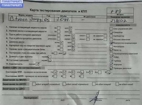 Двигатель (ДВС) CT1099836 на Citroen Jumpy (1994-2006)