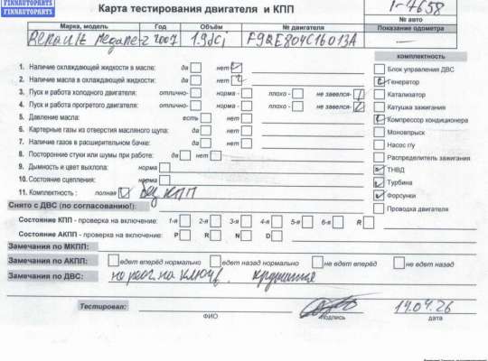 Двигатель (ДВС) RN1575638 на Renault Megane II (2002-2008)
