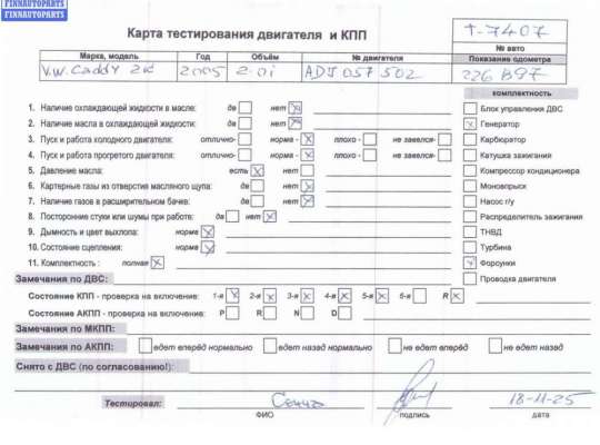 купить Двигатель (ДВС) на Volkswagen Caddy (2004-2010)