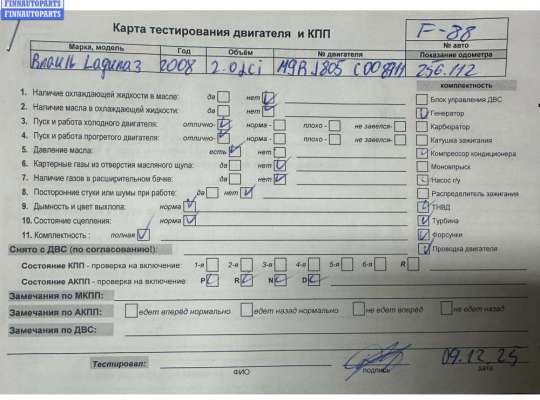 ДВС (Двигатель) на Renault Laguna III