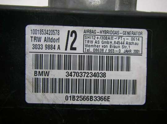 купить Подушка безопасности в дверь передняя правая на BMW X5 E53 (1999-2006)