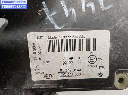 купить Фара правая на Volkswagen Passat B6