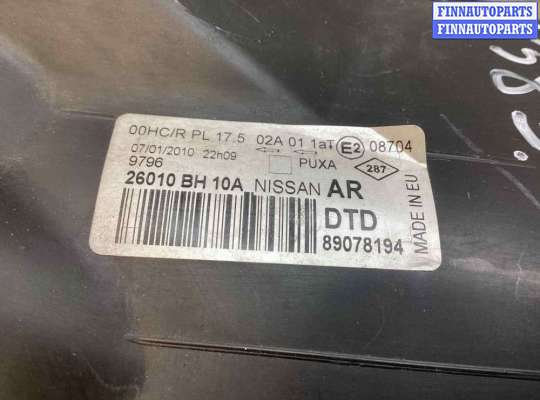 купить Фара правая на Nissan Note Note (E11) 2008-2013 рестайлинг