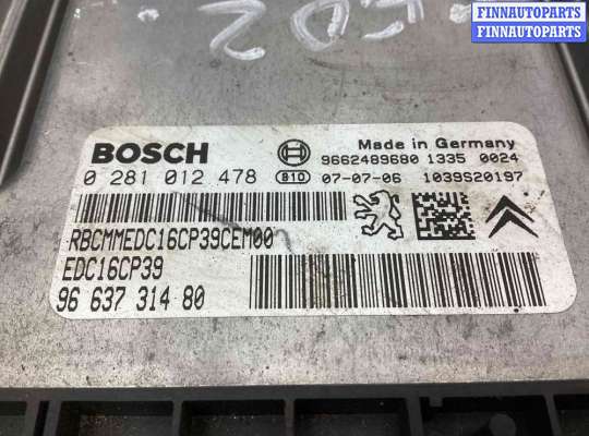 купить Блок управления двигателем на Peugeot 407 407 2004-2010