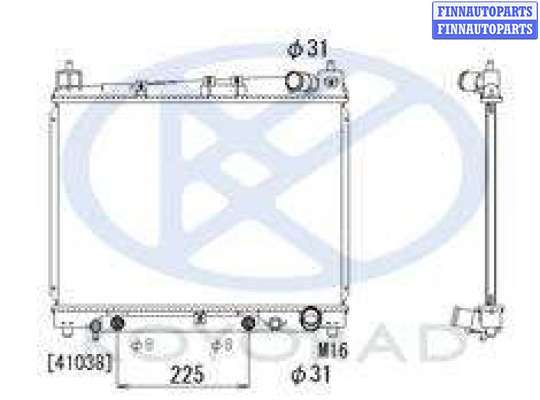 купить Радиатор охлаждения на TOYOTA TOYOTA YARIS (99-11/02) (12/02-07/05)