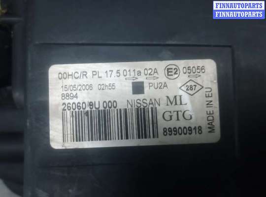 купить фара правая на NISSAN NOTE E11