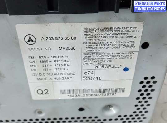 купить магнитола на MERCEDES BENZ C-CLASS W203