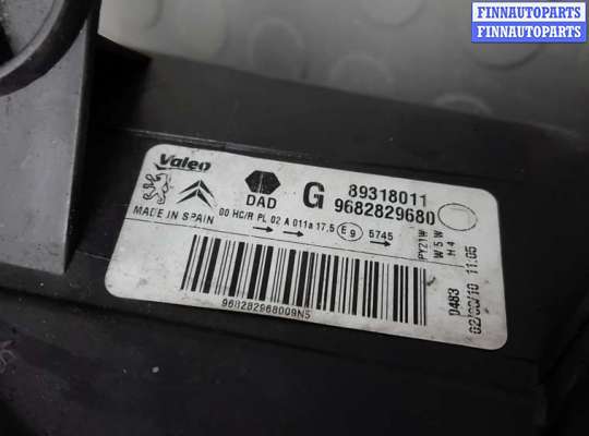 купить фара левая на PEUGEOT PARTNER 2