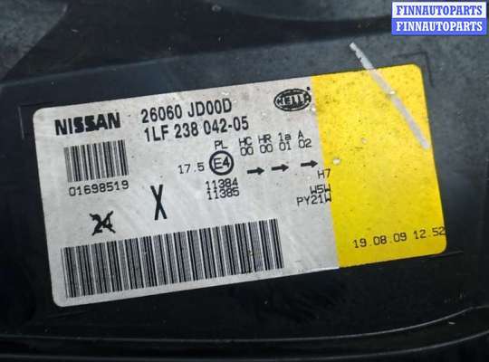 купить фара левая на NISSAN QASHQAI J10