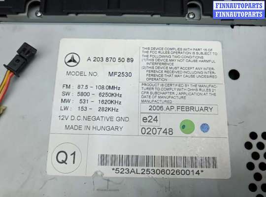 купить магнитола на MERCEDES BENZ C-CLASS W203