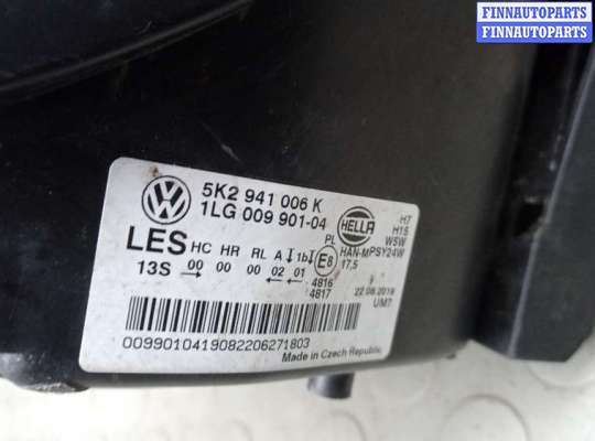 купить фара правая на VOLKSWAGEN GOLF 6