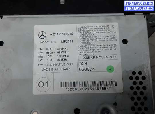 купить магнитола на MERCEDES BENZ E-CLASS W211