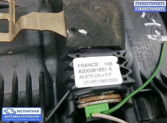 Подушка безопасности водителя (AirBag) на Renault Scenic II