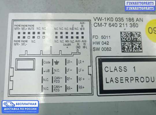 Магнитола на Volkswagen Jetta VI (1B)