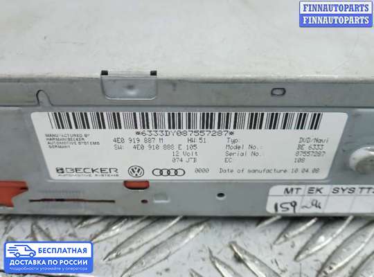 Аудиотехника на Audi A4 (8K, B8)