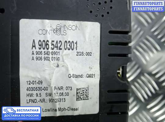 Щиток приборов на Mercedes-Benz Sprinter (906)