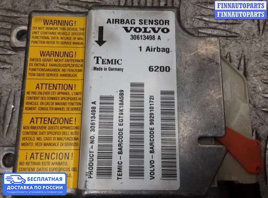 ЭБУ AIRBAG (электронный блок управления подушками безопасности) на Volvo S40 I | V40 (VS)