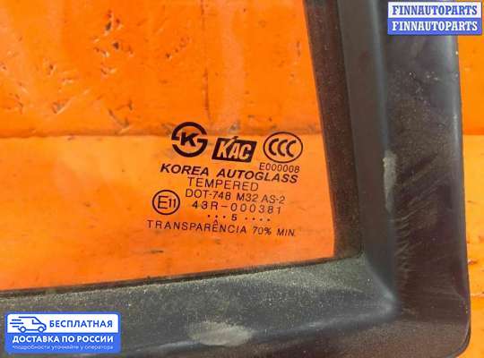 Стекло (форточка) боковой двери на Hyundai Santa Fe I (SM, Classic +ТАГАЗ)