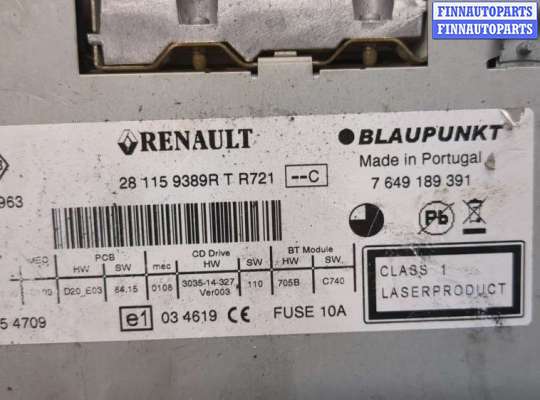 купить Магнитола на Renault Scenic 2009-2012