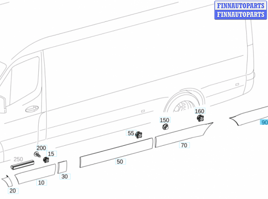 купить Пластик кузовной на Mercedes Sprinter 2018-2025