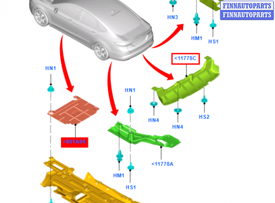 купить Защита днища, запаски, КПП, подвески на Ford Mondeo 5 2015-2019