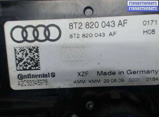 Переключатель отопителя (печки) AU621590 на Audi A4 (B8) 2007-2011