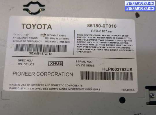 купить Блок управления аудио на Toyota Venza 2008-2012
