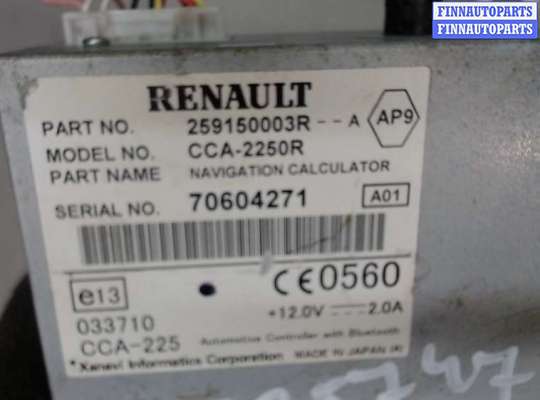 Проигрыватель, навигация RN1179556 на Renault Laguna 3 2007-