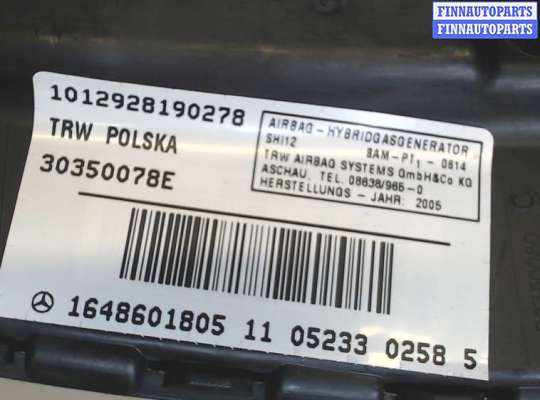 Подушка безопасности боковая (в сиденье) MB817435 на Mercedes ML W164 2005-2011