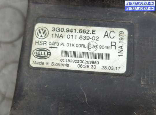 купить Фара противотуманная (галогенка) на Volkswagen Passat 8 2015-