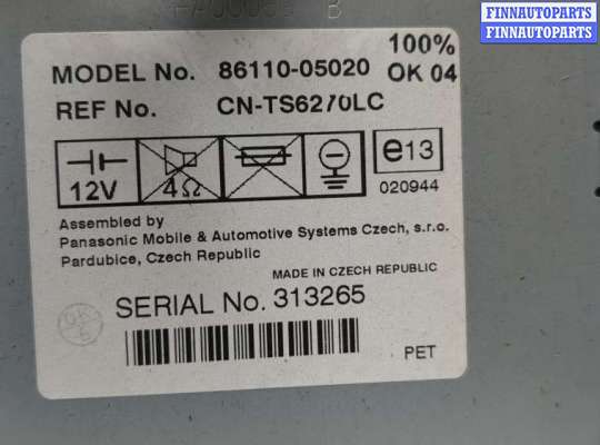 купить Дисплей компьютера (информационный) на Toyota Avensis 2 2003-2009