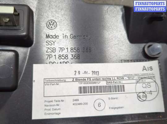 купить Пластик панели торпеды на Volkswagen Touareg 2010-2014