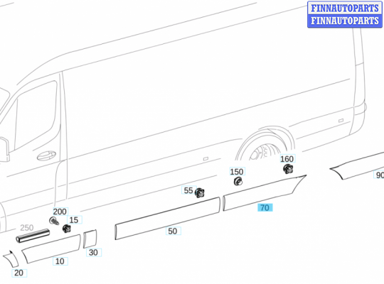 купить Пластик кузовной на Mercedes Sprinter 2018-2025