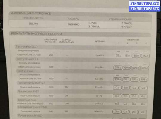 Форсунка топливная FO1921167 на Ford Mondeo 5 2015-2019