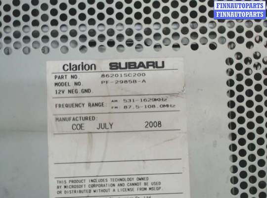 купить Магнитола на Subaru Forester (S12) 2008-2012