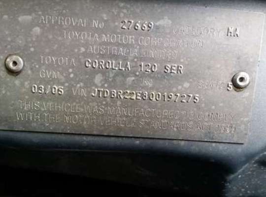 Toyota Allex | Corolla Runx (NZE12)