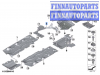 купить Защита топливного бака (пластик) на BMW 2 F46 Gran Tourer 2014-2022