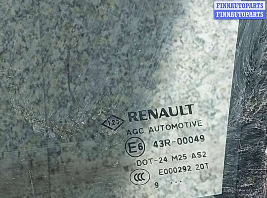 Стекло боковое двери на Renault Scenic III