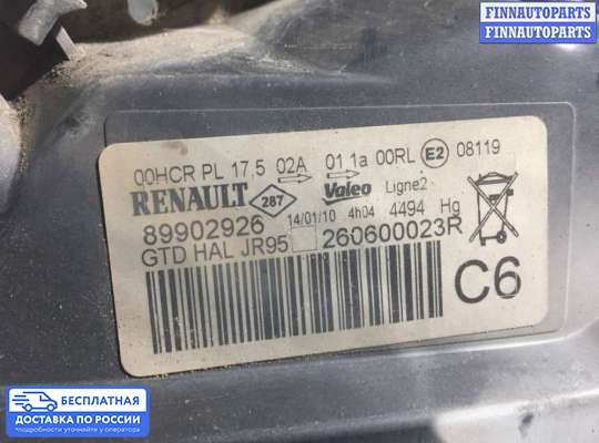 Фара передняя на Renault Scenic III