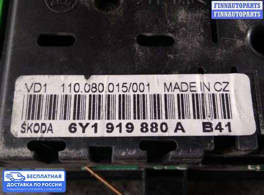 Щиток приборов на Skoda Fabia I (6Y)