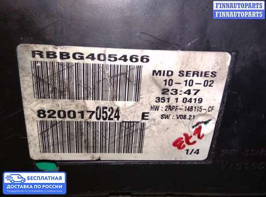 Щиток приборов на Renault Megane II