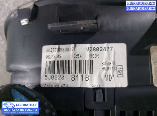 Щиток приборов на Skoda Fabia II (5J)