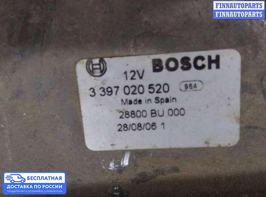 Трапеция дворников (стеклоочистителя) на Nissan Tino V10