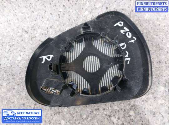 Зеркальный элемент (стекло зеркала) на Peugeot 207