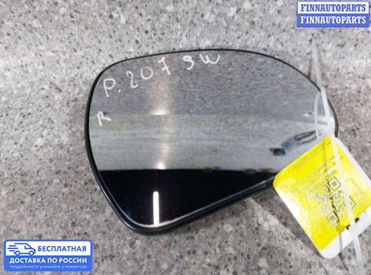 Зеркальный элемент (стекло зеркала) на Peugeot 207