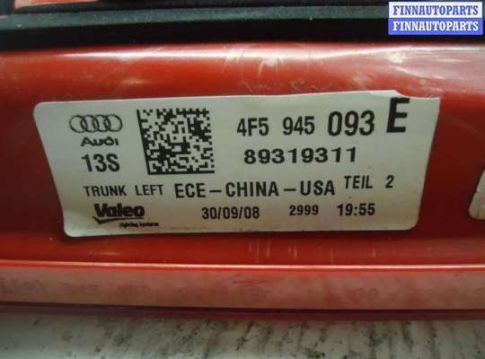 купить Фонарь крышки левый на Audi A6 C6 (4F2) рестайлинг 2008 - 2011