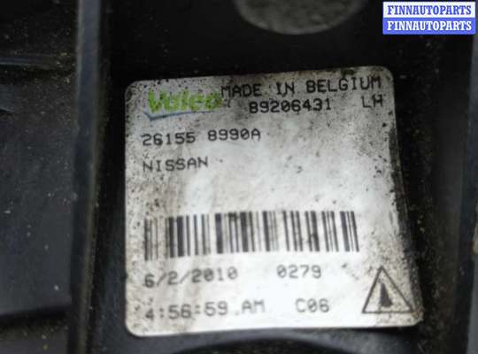 купить Фара противотуманная левая на Nissan Qashqai I (J10) 2006 - 2013